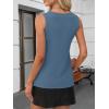 imageANRABESS Tank Top for Women Dressy Casual Business Work Blouses Sleeveless V Neck Textured Tops 2026 Spring Summer OutfitsLake Blue