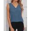imageANRABESS Tank Top for Women Dressy Casual Business Work Blouses Sleeveless V Neck Textured Tops 2026 Spring Summer OutfitsLake Blue