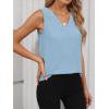 imageANRABESS Tank Top for Women Dressy Casual Business Work Blouses Sleeveless V Neck Textured Tops 2026 Spring Summer OutfitsLight Blue