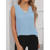 imageANRABESS Tank Top for Women Dressy Casual Business Work Blouses Sleeveless V Neck Textured Tops 2026 Spring Summer OutfitsLight Blue
