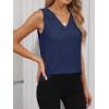imageANRABESS Tank Top for Women Dressy Casual Business Work Blouses Sleeveless V Neck Textured Tops 2026 Spring Summer OutfitsNavy Blue