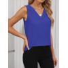 imageANRABESS Tank Top for Women Dressy Casual Business Work Blouses Sleeveless V Neck Textured Tops 2026 Spring Summer OutfitsRoyal Blue