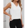 imageANRABESS Tank Top for Women Dressy Casual Business Work Blouses Sleeveless V Neck Textured Tops 2026 Spring Summer OutfitsWhite
