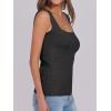 imageANRABESS Tank Tops for Women 2026 Summer Square Neck Sleeveless Rib Knit Basic Slim Fit Shirts Casual Basic Workout ClothesBlack