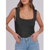 imageANRABESS Tank Tops for Women 2026 Summer Square Neck Sleeveless Rib Knit Basic Slim Fit Shirts Casual Basic Workout ClothesBlack
