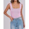 imageANRABESS Tank Tops for Women 2026 Summer Square Neck Sleeveless Rib Knit Basic Slim Fit Shirts Casual Basic Workout ClothesLight Pink