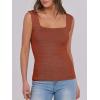 imageANRABESS Tank Tops for Women 2026 Summer Square Neck Sleeveless Rib Knit Basic Slim Fit Shirts Casual Basic Workout ClothesRust