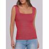 imageANRABESS Tank Tops for Women 2026 Summer Square Neck Sleeveless Rib Knit Basic Slim Fit Shirts Casual Basic Workout ClothesWatermelon Red