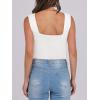 imageANRABESS Tank Tops for Women 2026 Summer Square Neck Sleeveless Rib Knit Basic Slim Fit Shirts Casual Basic Workout ClothesWhite