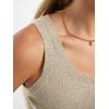 imageANRABESS Tank Tops for Women Wool Blend Sweaters Sleeveless Casual Summer Fitted Shirts 2026 Spring Beach Vacation ClothesAlmond
