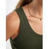 imageANRABESS Tank Tops for Women Wool Blend Sweaters Sleeveless Casual Summer Fitted Shirts 2026 Spring Beach Vacation ClothesArmy Green