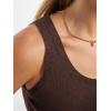 imageANRABESS Tank Tops for Women Wool Blend Sweaters Sleeveless Casual Summer Fitted Shirts 2026 Spring Beach Vacation ClothesChocolate Brown
