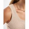 imageANRABESS Tank Tops for Women Wool Blend Sweaters Sleeveless Casual Summer Fitted Shirts 2026 Spring Beach Vacation ClothesCream White