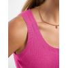 imageANRABESS Tank Tops for Women Wool Blend Sweaters Sleeveless Casual Summer Fitted Shirts 2026 Spring Beach Vacation ClothesHot Pink