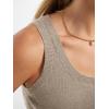 imageANRABESS Tank Tops for Women Wool Blend Sweaters Sleeveless Casual Summer Fitted Shirts 2026 Spring Beach Vacation ClothesLight Camel