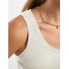 imageANRABESS Tank Tops for Women Wool Blend Sweaters Sleeveless Casual Summer Fitted Shirts 2026 Spring Beach Vacation ClothesParchment
