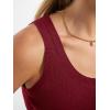 imageANRABESS Tank Tops for Women Wool Blend Sweaters Sleeveless Casual Summer Fitted Shirts 2026 Spring Beach Vacation ClothesWine Red