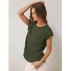 imageANRABESS Women Cap Sleeve Tops 2026 Trendy Summer Loose Fit Cute Basic T Shirts Business Dressy Casual Outfits ClothesArmy Green