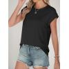 imageANRABESS Women Cap Sleeve Tops 2026 Trendy Summer Loose Fit Cute Basic T Shirts Business Dressy Casual Outfits ClothesBlack