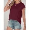 imageANRABESS Women Cap Sleeve Tops 2026 Trendy Summer Loose Fit Cute Basic T Shirts Business Dressy Casual Outfits ClothesBurgundy
