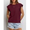 imageANRABESS Women Cap Sleeve Tops 2026 Trendy Summer Loose Fit Cute Basic T Shirts Business Dressy Casual Outfits ClothesBurgundy