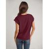 imageANRABESS Women Cap Sleeve Tops 2026 Trendy Summer Loose Fit Cute Basic T Shirts Business Dressy Casual Outfits ClothesBurgundy