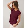 imageANRABESS Women Cap Sleeve Tops 2026 Trendy Summer Loose Fit Cute Basic T Shirts Business Dressy Casual Outfits ClothesBurgundy