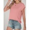 imageANRABESS Women Cap Sleeve Tops 2026 Trendy Summer Loose Fit Cute Basic T Shirts Business Dressy Casual Outfits ClothesCoral Pink
