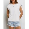 imageANRABESS Women Cap Sleeve Tops 2026 Trendy Summer Loose Fit Cute Basic T Shirts Business Dressy Casual Outfits ClothesWhite