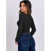 imageANRABESS Women Double Lined Long Sleeve Crop Tops Shirts Square Neck Tight Fitted Going Out TShirt Basic Tee Outfits 2026Black