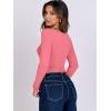 imageANRABESS Women Double Lined Long Sleeve Crop Tops Shirts Square Neck Tight Fitted Going Out TShirt Basic Tee Outfits 2026Bright Coral