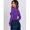 imageANRABESS Women Double Lined Long Sleeve Crop Tops Shirts Square Neck Tight Fitted Going Out TShirt Basic Tee Outfits 2026Bright Purple