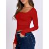 imageANRABESS Women Double Lined Long Sleeve Crop Tops Shirts Square Neck Tight Fitted Going Out TShirt Basic Tee Outfits 2026Bright Red
