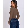 imageANRABESS Women Double Lined Long Sleeve Crop Tops Shirts Square Neck Tight Fitted Going Out TShirt Basic Tee Outfits 2026Brown