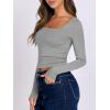 imageANRABESS Women Double Lined Long Sleeve Crop Tops Shirts Square Neck Tight Fitted Going Out TShirt Basic Tee Outfits 2026Light Gray