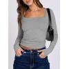 imageANRABESS Women Double Lined Long Sleeve Crop Tops Shirts Square Neck Tight Fitted Going Out TShirt Basic Tee Outfits 2026Light Gray