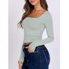 imageANRABESS Women Double Lined Long Sleeve Crop Tops Shirts Square Neck Tight Fitted Going Out TShirt Basic Tee Outfits 2026Light Green