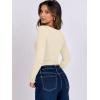 imageANRABESS Women Double Lined Long Sleeve Crop Tops Shirts Square Neck Tight Fitted Going Out TShirt Basic Tee Outfits 2026Parchment Apricot