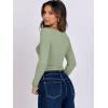 imageANRABESS Women Double Lined Long Sleeve Crop Tops Shirts Square Neck Tight Fitted Going Out TShirt Basic Tee Outfits 2026Pea Green