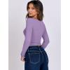 imageANRABESS Women Double Lined Long Sleeve Crop Tops Shirts Square Neck Tight Fitted Going Out TShirt Basic Tee Outfits 2026Purple