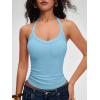 imageANRABESS Women Halter Crop Tank Tops V Neck Backless Ribbed Fitted Sleeveless Cami Shirts 2026 Summer Workout Gym ClothesLight Blue