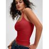 imageANRABESS Women Halter Crop Tank Tops V Neck Backless Ribbed Fitted Sleeveless Cami Shirts 2026 Summer Workout Gym ClothesRed