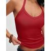 imageANRABESS Women Halter Crop Tank Tops V Neck Backless Ribbed Fitted Sleeveless Cami Shirts 2026 Summer Workout Gym ClothesRed