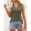 imageANRABESS Women Henley Tank Sleeveless Tops 2026 Casual Summer Work ShirtsArmy Green