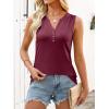 imageANRABESS Women Henley Tank Sleeveless Tops 2026 Casual Summer Work ShirtsBurgundy