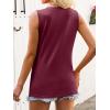 imageANRABESS Women Henley Tank Sleeveless Tops 2026 Casual Summer Work ShirtsBurgundy