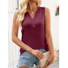 imageANRABESS Women Henley Tank Sleeveless Tops 2026 Casual Summer Work ShirtsBurgundy