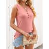 imageANRABESS Women Henley Tank Sleeveless Tops 2026 Casual Summer Work ShirtsCoral