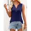imageANRABESS Women Henley Tank Sleeveless Tops 2026 Casual Summer Work ShirtsDeep Royal Blue
