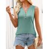 imageANRABESS Women Henley Tank Sleeveless Tops 2026 Casual Summer Work ShirtsGray Green